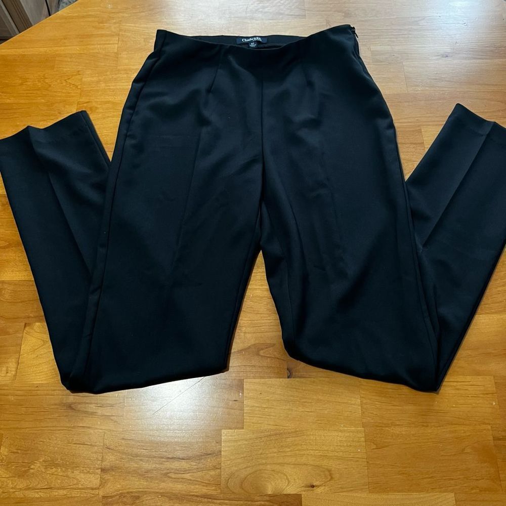 CHADWICKS of BOSTON black dress pants EUC 6 Tall